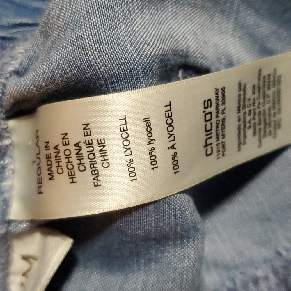 🦋PLATINUM LIGHTWEIGHT DENIM CAPRI PANTS SIZE 1 R (8) - Picture 9 of 10